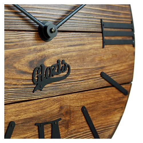 Настінний годинник дерев'яний Glozis Nevada Mokko A-054 40х40 фото №4