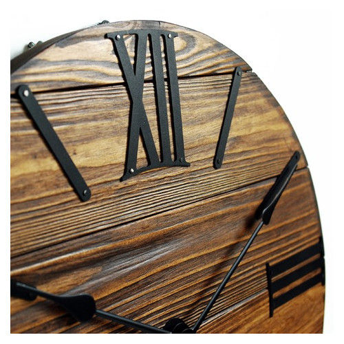 Настінний годинник дерев'яний Glozis Nevada Mokko A-054 40х40 фото №5