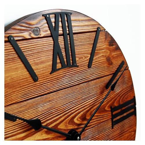 Настінний годинник дерев'яний Glozis Nevada Rust A-055 40х40 фото №4