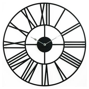 Великий настінний годинник  Glozis Cambridge Black B-033 70х70 фото №1