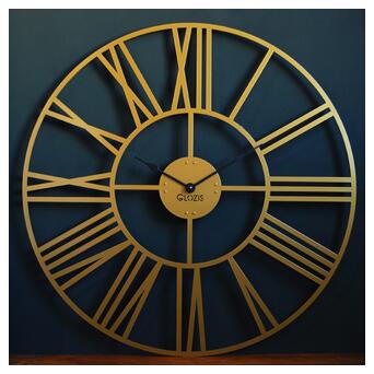 Великий настінний годинник  Glozis Cambridge Bronze B-034 70х70 фото №2