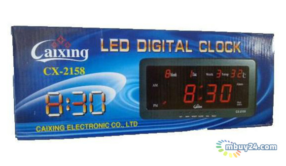 Часы с будильником Vaong 2158 календарем и термометром фото №1