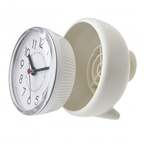 Годинник для ванної кімнати TFA, м'який знімний корпус на присосках, кремово-білий, d102x55 мм (60305502) фото №2