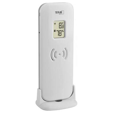 Будильник-світильник TFA, термометр, адаптер, темно-синій, 81x67x82 мм (60203406) фото №4