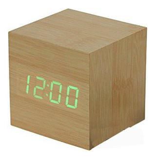 Годинник будильник UFT Wood clock green фото №1