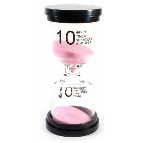 Годинник пісочний Duke на 10 хвилин рожевий 10 см (DN30777) фото №1