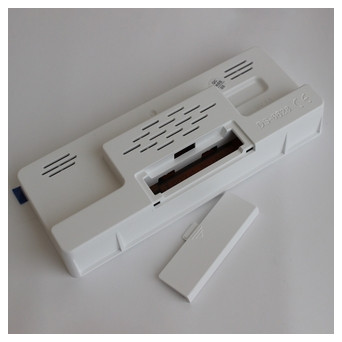 Цифровий світлодіодний настільний годинник Fying DS-6628 2 будильники термометр корпус білий підсвічування біле фото №6