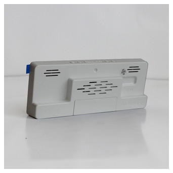 Цифровий світлодіодний настільний годинник Fying DS-6628 2 будильники термометр корпус білий підсвічування біле фото №3