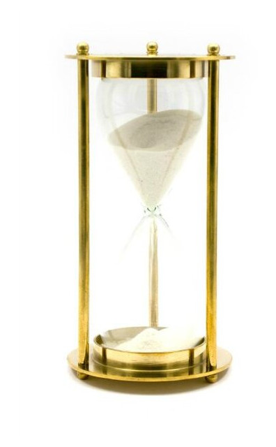Часы песочные Даршан бронза 14,5х7,5х7,5 см Brass Sandtimer 5Min (24721) фото №1