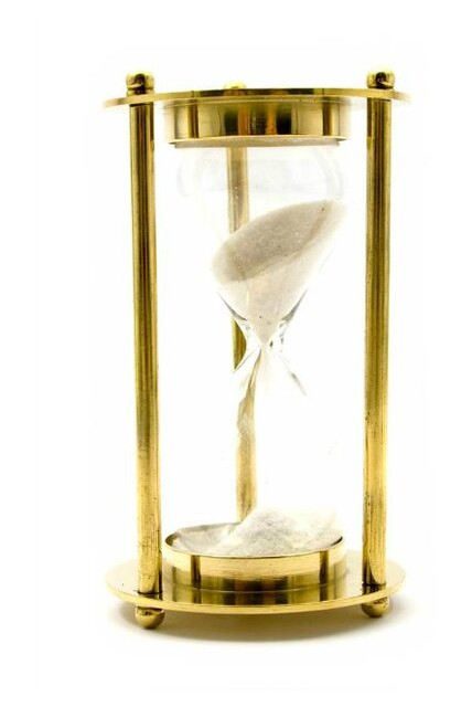 Часы песочные Даршан бронза 8,5х5х5 см Brass Sandtimer (24501) фото №1