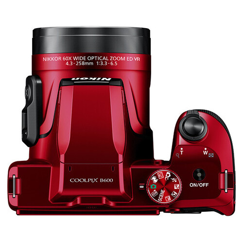 Цифровая фотокамера Nikon Coolpix B600 Red (JN63VQA091EA) фото №4