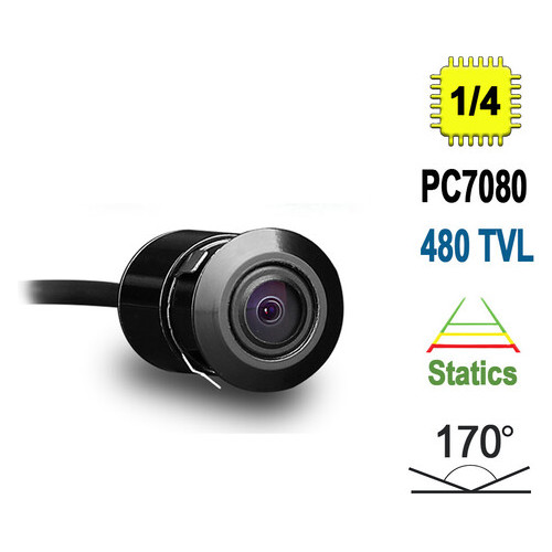 Автомобильная камера заднего вида Terra HD-185, 480 ТВЛ, сенсор PC7080 фото №1