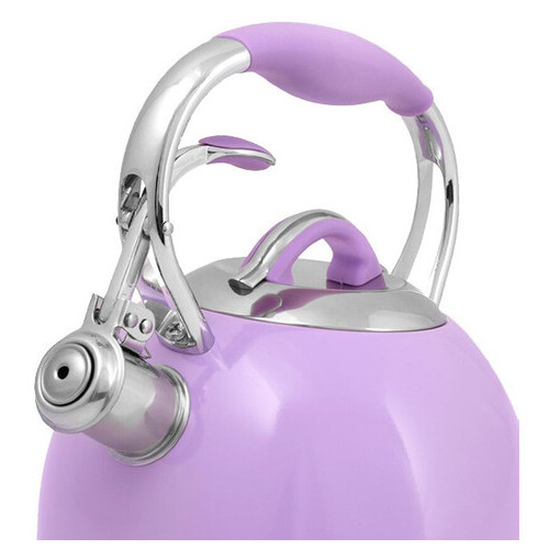 Чайник із свистком Fissman Felicity FS-5960 2.6 л фіолетовий фото №4