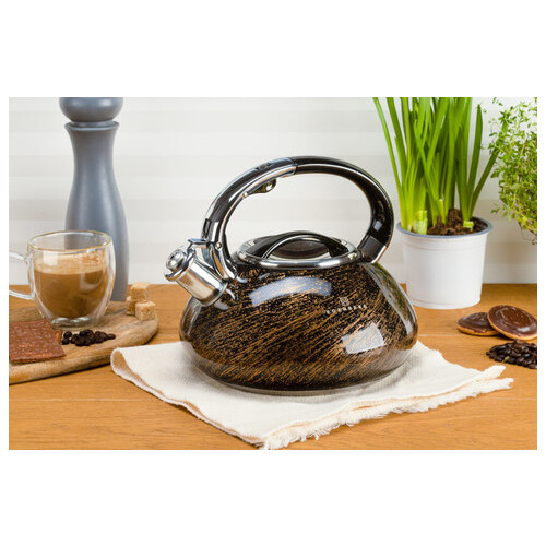 Чайник со свистком Edenberg EB-1900-Bronze 3 л бронзовый фото №1