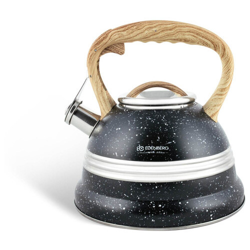 Чайник із свистком Edenberg EB-8808-Black 3 л чорний фото №1