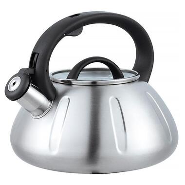 Чайник со свистком Krauzer Graphite KR-78417 3 л серебристый фото №1