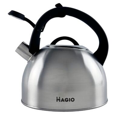Чайник зі свистком Magio MG-1192 2.5 л сріблястий фото №2