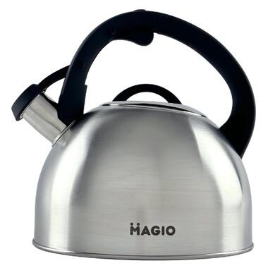 Чайник зі свистком Magio MG-1192 2.5 л сріблястий фото №1