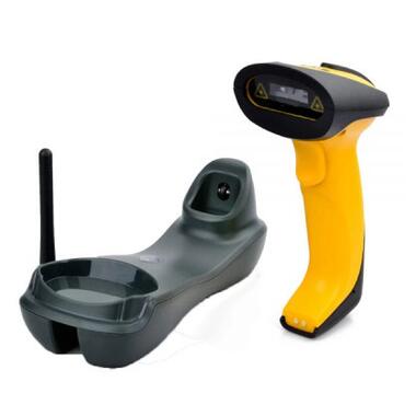 Сканер штрих-коду UKRMARK EV-W2503 2D 433MHz USB IP64 stand black/yellow (00769) фото №1