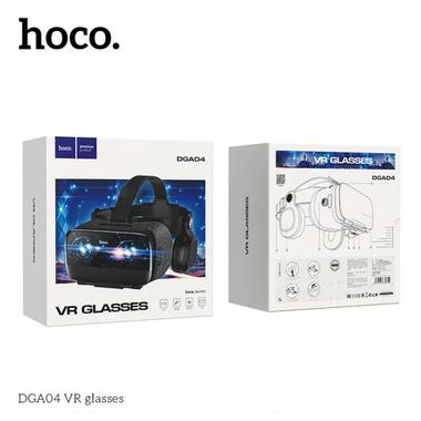 3D очки виртуальной реальности Hoco VR DGA04 Black (12737) фото №2
