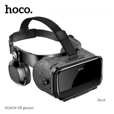 3D очки виртуальной реальности Hoco VR DGA04 Black (12737) фото №1