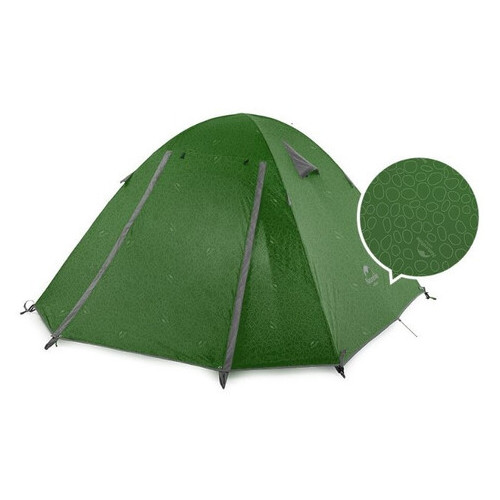 Намет Naturehike P-Series III (3-місна) 210T 65D polyester Graphic NH18Z033-P forest green (6927595762639) фото №1