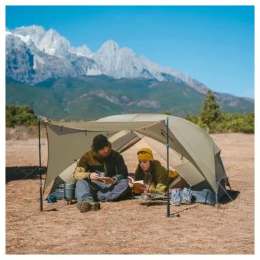 Палатка Naturehike сверхлегкая двухместная Mongar CNK2550WS016, 15D, серый (6927595770504) фото №7