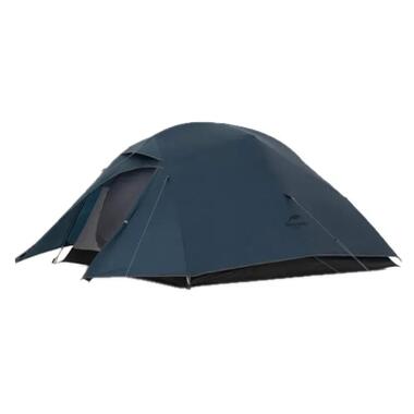 Палатка Naturehike сверхлегкая трехместная с футпринтом Cloud Up 3 UL NH18T030-T-T, 20D, темно-синий (6927595783290) фото №1
