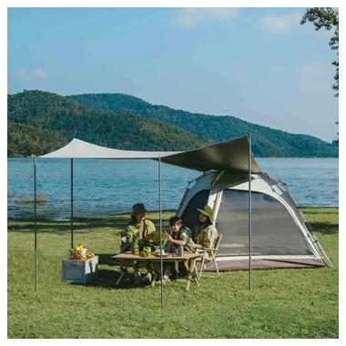 Палатка Naturehike трехместная автоматическая с тентом Ango CNK2550WS01 L, коричневый (6975641887799) фото №4