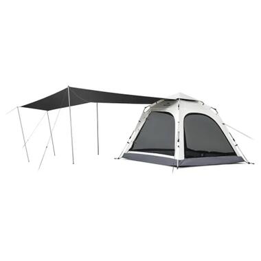 Палатка Naturehike трехместная автоматическая с тентом Ango CNK2550WS01 L, серый (6975641888321) фото №1