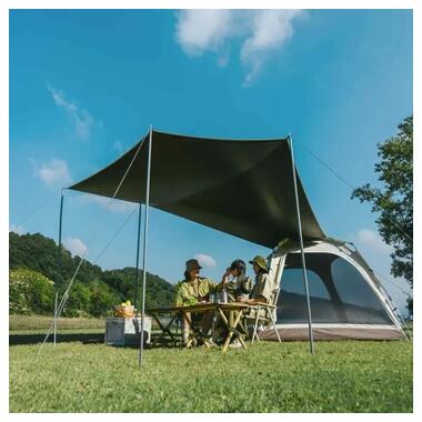 Палатка Naturehike трехместная автоматическая с тентом Ango CNK2550WS01 S, серый (6927595785782) фото №3