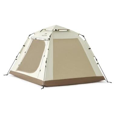 Палатка Naturehike трехместная автоматическая с тентом Ango Picnic CNK2450WS021, коричневый (6976023922817) фото №2