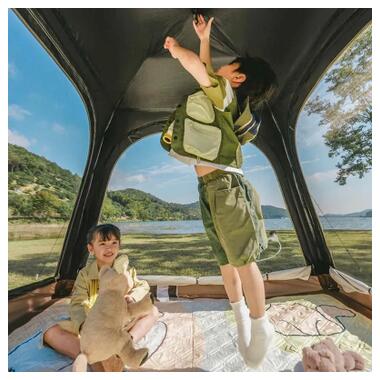 Палатка Naturehike четырехместная автоматическая Ango CNK2550WS010, серый (6975641888222) фото №2