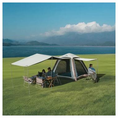 Палатка Naturehike четырехместная автоматическая надувная с тентом Ango CNK2550WS017, серый (6977465869883) фото №2