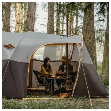 Палатка Naturehike шестиместная KOTA 6, CNK2450WS031, 75D, светло-коричневый (6927595760666) фото №12