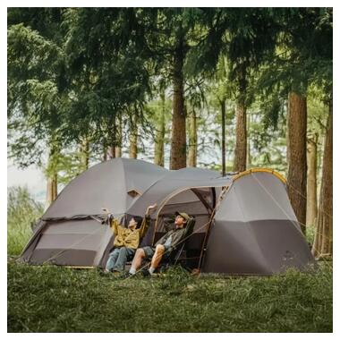 Палатка Naturehike шестиместная KOTA 6, CNK2450WS031, 75D, светло-коричневый (6927595760666) фото №8