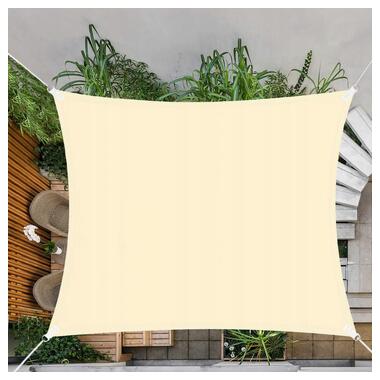 Тент-парус тіньовий Springos для дому, саду та туризму 3x3 м SN1028 Light Yellow фото №12