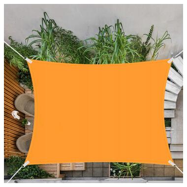 Тент-парус тіньовий Springos для дому, саду та туризму 4x2 м SN1039 Orange  фото №8