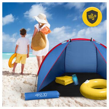 Палатка пляжная 4FIZJO 200 x 115 см Blue/Red (P-5905973405171)  фото №7
