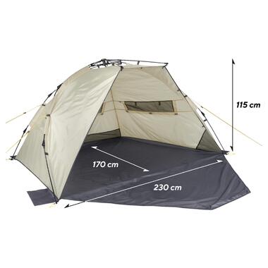 Палатка Uquip Speedy XL UV 50+ Sand/Grey 241007 фото №7