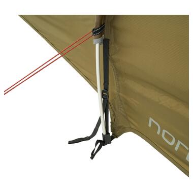 Палатка Nordisk Halland 2 PU (2.0) Dark Olive Green (10921206) фото №10
