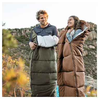 Спальный мешок Naturehike с капюшоном U250 NH20MSD07 (6°C) левый, темно-зеленый (6927595767214-L) фото №6