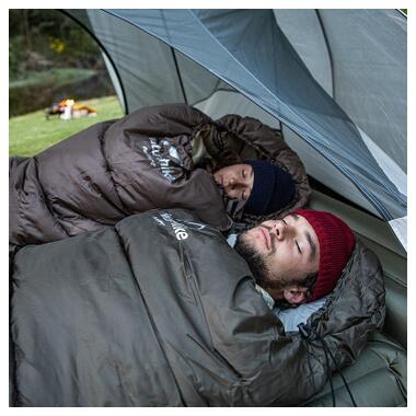 Спальный мешок Naturehike с капюшоном U250 NH20MSD07 (6°C) левый, темно-зеленый (6927595767214-L) фото №5