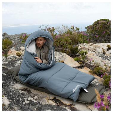 Спальный мешок Naturehike с подогревом BE400 CNK2300SD021, правый, серый (6976507667319) фото №2