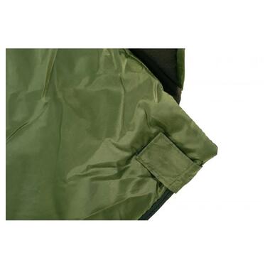Спальний мішок ковдра з капюшоном Average зелений 200г/м2, 220х75см, t від +5 до +20 MADE IN UKRAINE фото №4