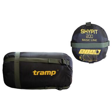 Спальний мішок Tramp Shypit 200 ковдра з капюшом лівий olive 220/80 UTRS-059R (UTRS-059R-L) фото №10