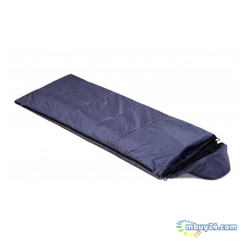 Спальний мішок ковдра Champion Tourist Left  с капюшоном синий, внутренний материал - флис (A00133) фото №1