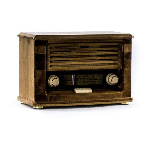 Ретро радіо Малюк FM-радіо, бамбуковий корпус фото №2