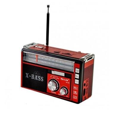 Радіоприймач портативний Golon RX-381 MP3, червоний фото №4