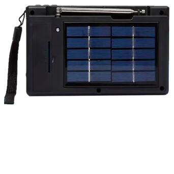 Портативний радіоприймач NNS NS-2040S Solar з ліхтарем, сонячною панеллю, Bluetooth, USB, TF чорний (24406-NS-2040S_844) фото №4